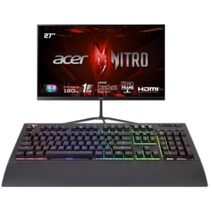 Combo Gamer Monitor Acer 27” Nitro KG270 +Teclado Mecánico Gamer RGB Thermaltake Premium X1