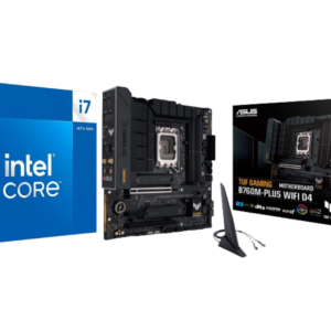 Procesador Intel Core I7 14700KF Board GIGABYTE B760M DS3H AX WI-FI 6 + BLUETOOTH