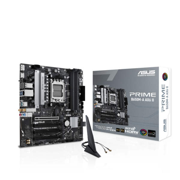 BOARD ASUS PRIME B650M-A AX6 II WIFI AM5 DDR5 RYZEN AMD™7000