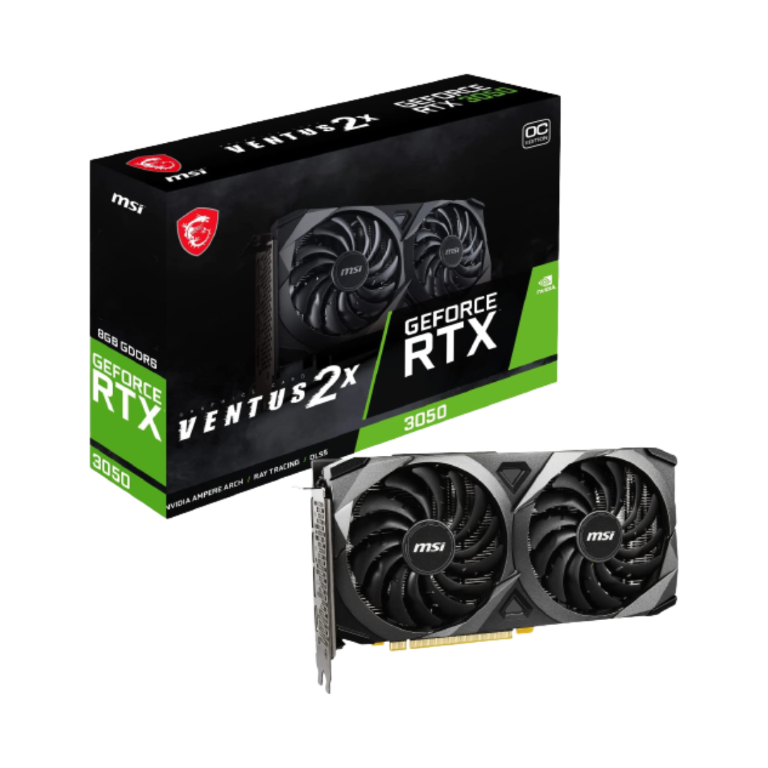 TARJETA DE VIDEO MSI VENTUS 2X XS RTX 3050 8 GB OC DDR6