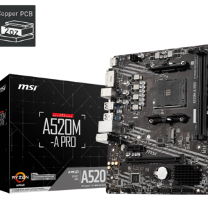 BOARD MSI A520M A PRO PRO AM4 DDR4 RYZEN
