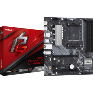 BOARD ASROCK A520M PHANTOM GAMING 4 AM4 (A V R) RYZEN 3RA