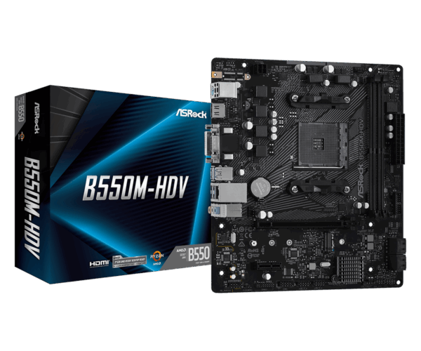 BOARD ASROCK B550M - HDV AM4 DDR4 (A V R) RYZEN 3RA - Imagen 2
