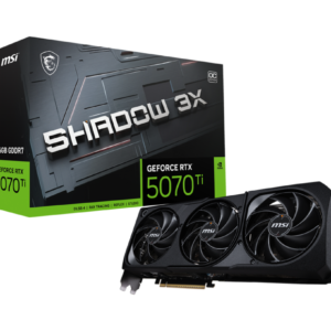 TARJETA DE VIDEO MSI SHADOW 3X RTX 5070 TI 16GB OC GDDR6