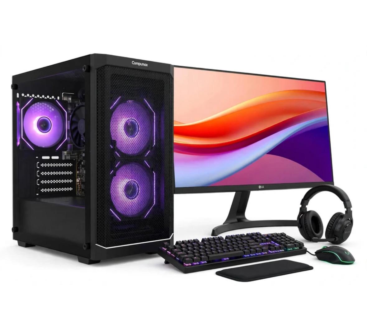PC GAMER KYLE AMD RYZEN 7 5700G MAS MONITOR DE 24 LG 120 HZ