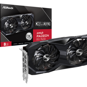 TARJETA DE VIDEO ASROCK RX 7600 8 GB DDR6 CHALLENGER