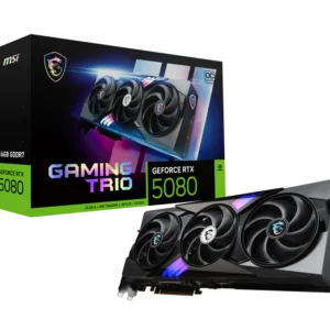 TARJETA DE VIDEO MSI RTX 5080 16GB GAMING TRIO OC GDDR6