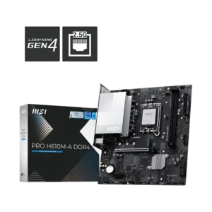 BOARD MSI PRO H610M - A DDR4 (A V R) LGA 1700 12TH 13TH 14TH