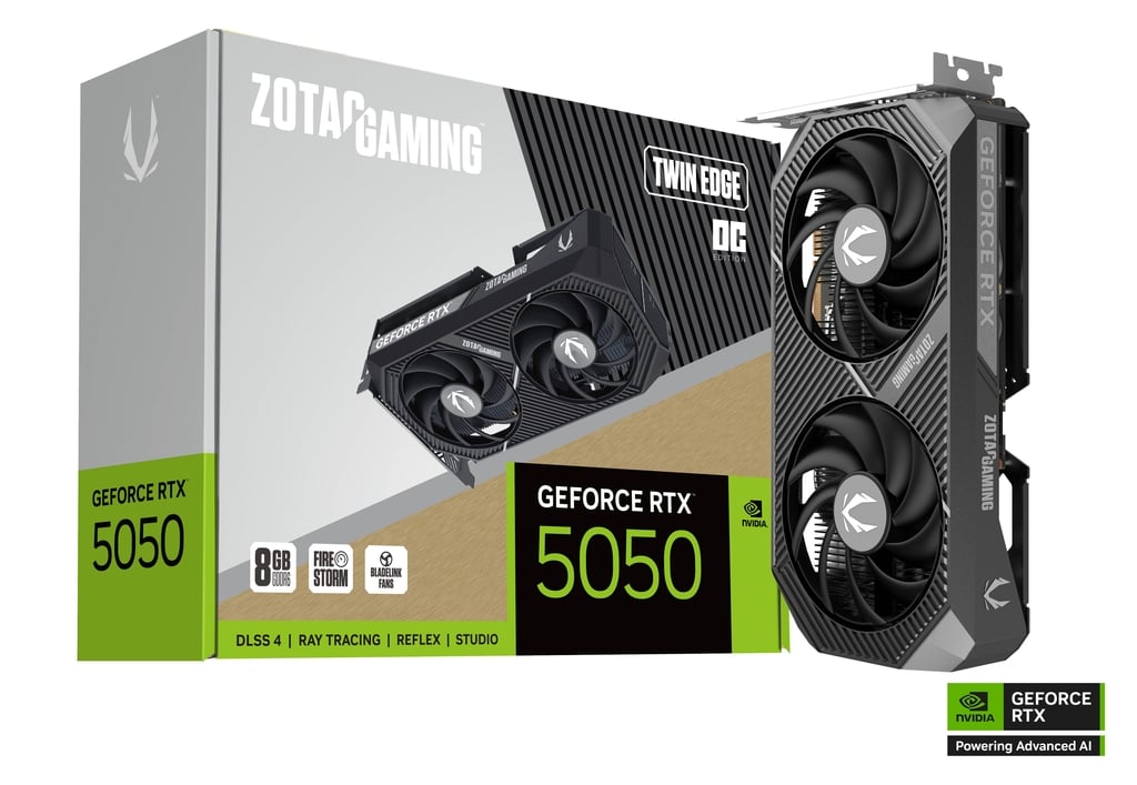 TARJETA DE VIDEO ZOTAC GAMING RTX 5050 8GB GDDR6 TWIN EDGE OC